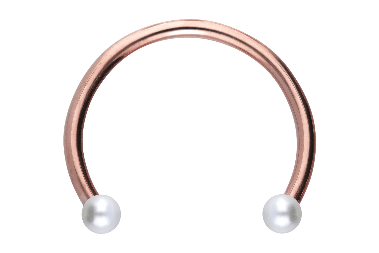 Titan Hufeisenring Piercing SYNTHETISCHE PERLEN